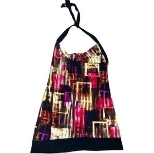 IZ Byer California size Large dress ties behind neck, scoop neck, open back